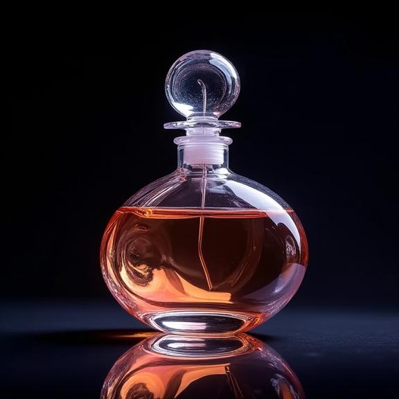 Boccetta di profumo artistico con tappo in vetro di Murano.